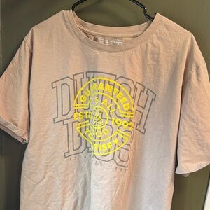 Dutch Bros Tan and Yellow Graphic T-Shirt